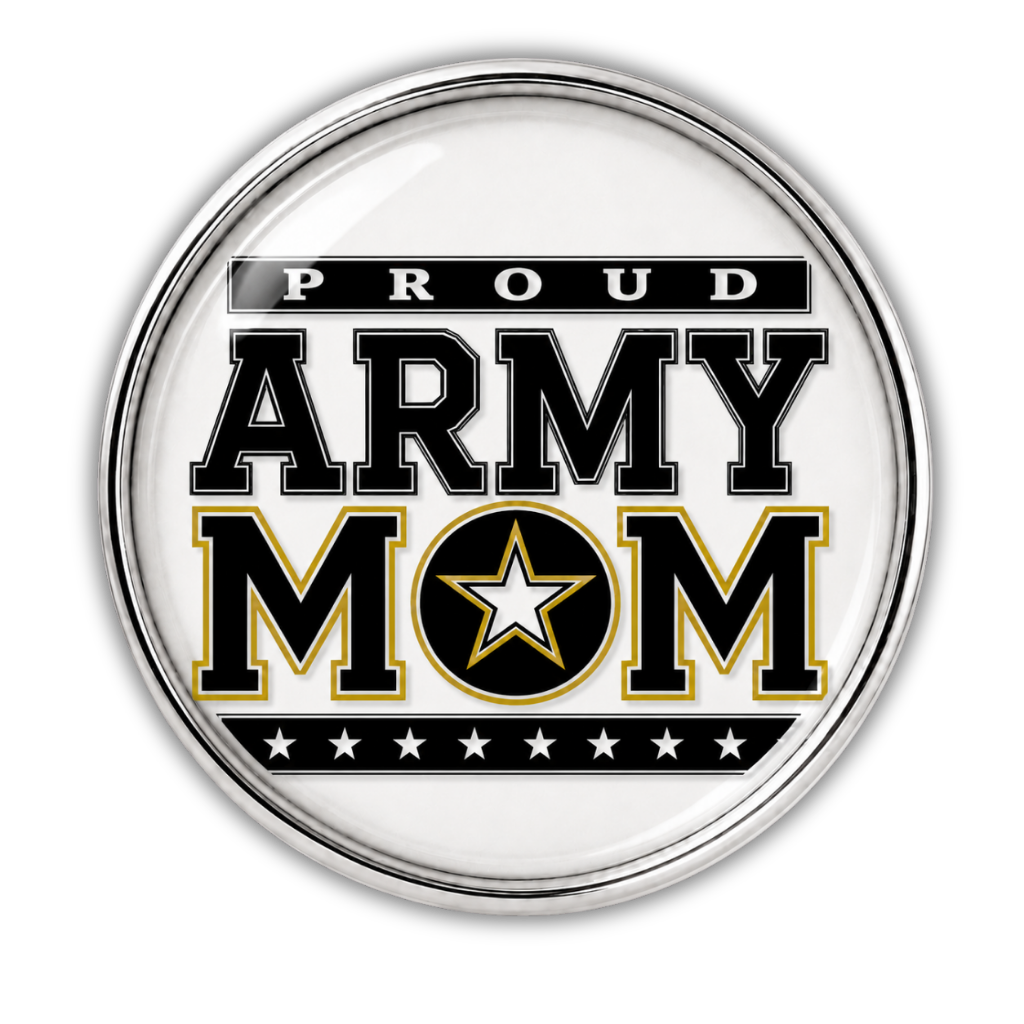 Proud Army Mom Sneaker Charm