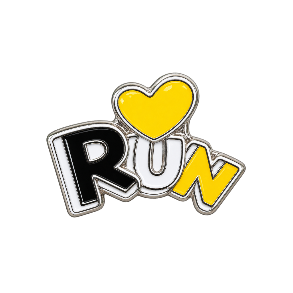RUN Heart Sneaker Charm