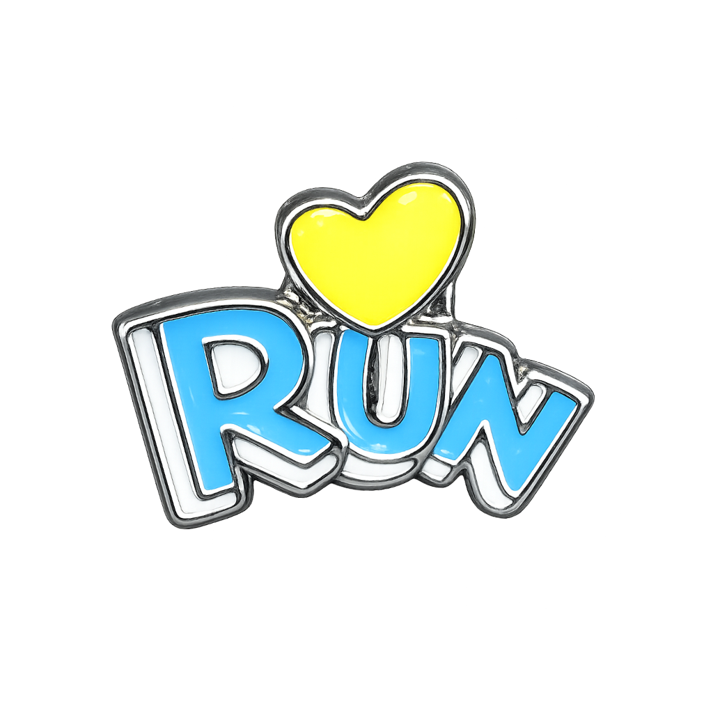 RUN Heart Sneaker Charm