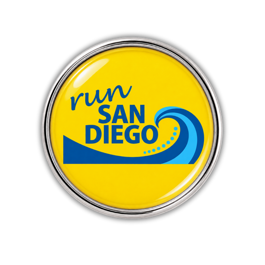 Run San Diego California Runner Shoelace Charm