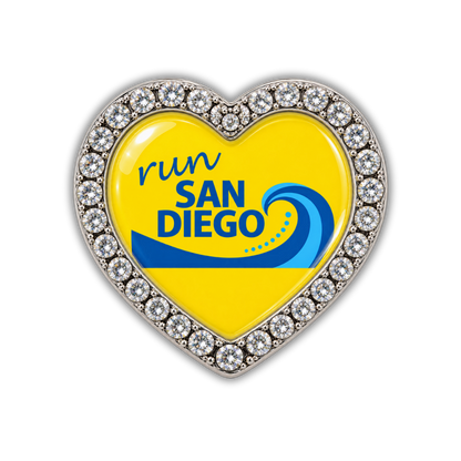 Run San Diego California Runner Shoelace Charm