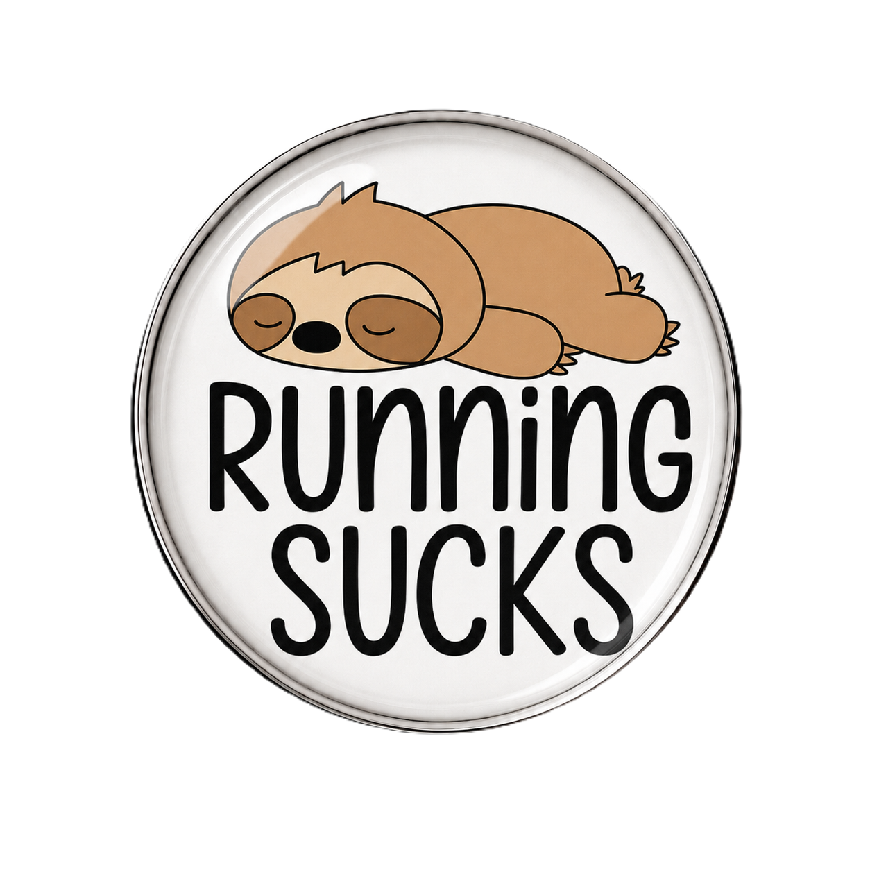Running Sucks Sloth Sneaker Charm