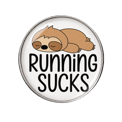 Running Sucks Sloth Sneaker Charm