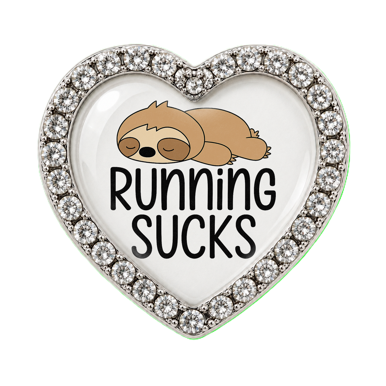 Running Sucks Sloth Sneaker Charm