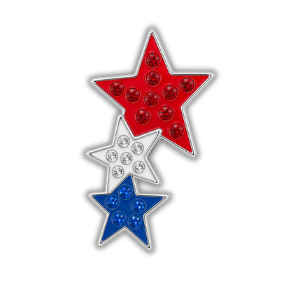 Red, White & Blue Stars Sneaker Charm