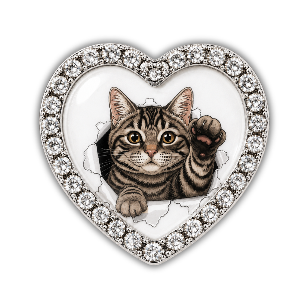 Tabby Cat Burst Sneaker Charm