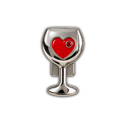 Wine Glass Sneaker Charm