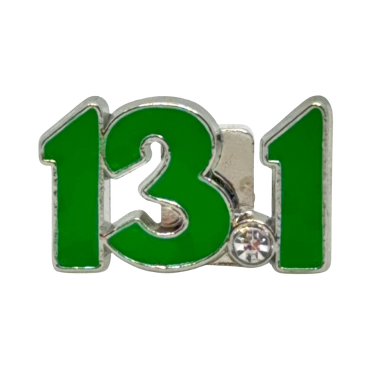 13.1 Half Marathon Green Shoelace Charm – Running Shoe Charm with Crystal | BeeCause Charms Sneaker Charms (Copy)