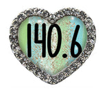 140.6 Green Sparkle Heart