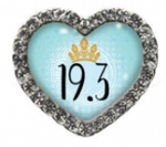 19.3 Blue Princess Heart