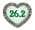 26.2 Green Sunburst Heart