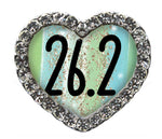 26.2 Green Sparkle Heart