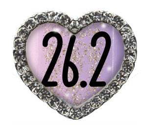 26.2 Purple Sparkle Heart