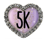 5K Purple Sparkle Heart