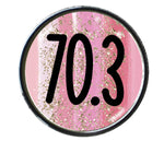 70.3 Pink Sparkle Circle