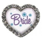 Bride Blue Flowers Heart