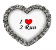 I Love to Run Heart