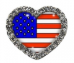 American Flag Heart