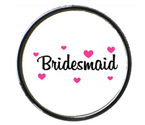 Bridesmaid Pink Hearts Sneaker Charm