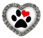 Paw Print Heart