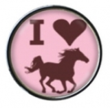 I Love Horses Sneaker Charm