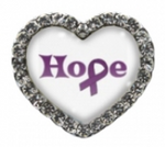 Purple Hope Heart