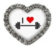 I Love Weightlifting Heart